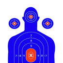 10x Adhesive Shooting Targets Reactive Splatter Paper Target Stickers Blue