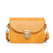 Women Crossbody Bags Leather Fashion Solid Small Shoulder Handbag (Yellow) A#S