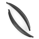 2x Soft Rubber Universal Car Flares Fender Wheel Arch Eyebrows Carbon Fiber Look