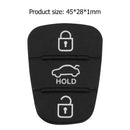 1pc 3 Buttons Rubber Pad for Hyundai Kia Flip Remote Car Key Shell w/ Letter
