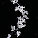 Woman Rhinestone Leaf Flower Hair Vine Forehead Princess Hair Accessories