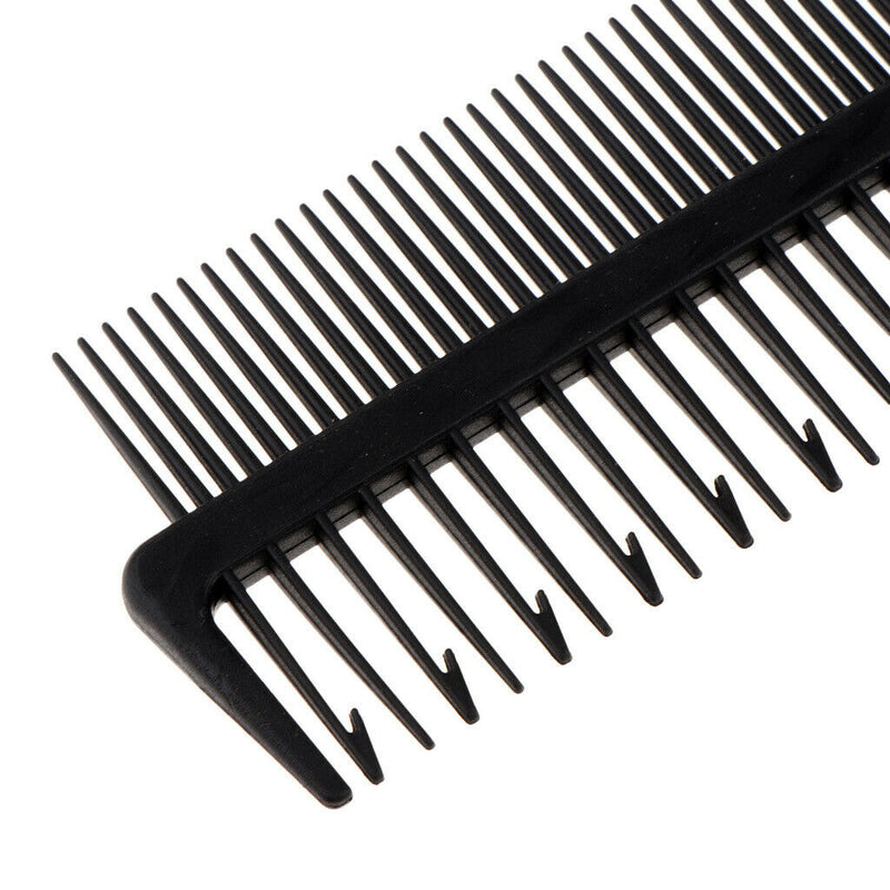 Professional 2-Way Plastic Weaving Sectioning Foiling Comb For Hair