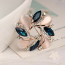 Fashion Crystal Bauhinia Shape Brooch For Women Dress Decorative Pin