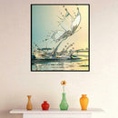 5D DIY Full Drill Diamond Painting Water Wave Cross Stitch Mosaic Kit Craft