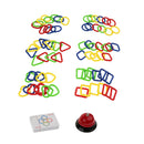Child Developmental Rings Bell and Get Rings Kids Color Shape Cognitive