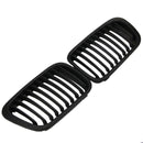 1 Pair Abs Front Replacement Matte Black Kidney Grille Grill For Bmw E46 3  P5H2