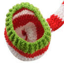 Christmas Crochet Knit Baby Photo Hat Green Red
