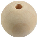 30x Natural Ball Wood Spacer Beads 25mm(1inch) -Jewellery Making Findings,D