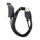 USB Charge Charging Data Clip Cable Replacement For Garmin Edge 20 25 Black
