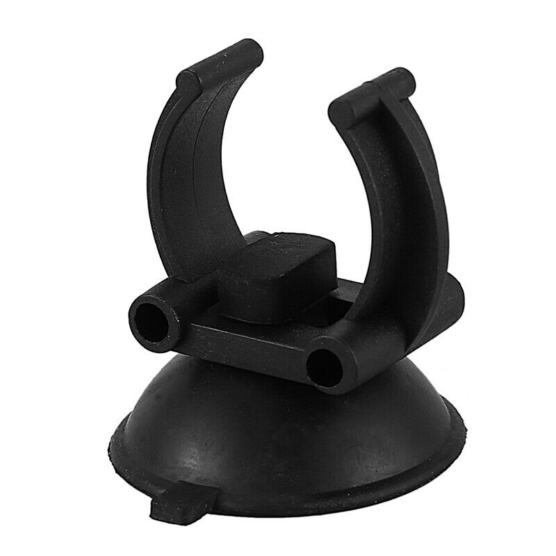 Suction Cup Aquarium Heater Clip Air line Holder 33mm Dia 15pcs Black V3P4