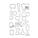 Sewing Cut Button Pin Coil Scrapbook Stamp DIY Cutting Die Stencil Craft