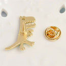 Cartoon Dinosaur Animals Girl Enamel Collar Pins Badge Corsage Brooch JewelryPES
