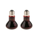 2x Reptile Terrarium UVA Heat Lamp Night-time Viewing Lighting 50W E27 Base