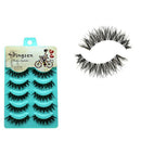 5Pair Artificial Long Thick Eyelashes Lot Natural Looking Extension Wings Fiber