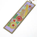 DIY Flower Special Shaped Diamond Painting Leather Tassel Bookmark Gifts