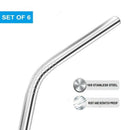 Stainless Straws Reusable Set of 6, 10.5 inch Long stainless steel Straws ( Z8J7