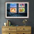 5D DIY Full Drill Diamond Painting Lighting Ball Cross Stitch Embroidery