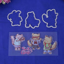 Cool Fox Transparent Stamps Metal Cutting Dies Stencils Scrapbooking Emboss