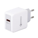 Q1 Single USB Phone Charger QC3.0 Fast Charging Wall Charger Adapter (EU) A