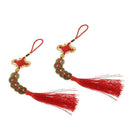 Qing Dynasty Red Chinese Knot Luck Coins Wealth Home Decor Ornament style 8