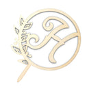 Letter H Initial Wood Cake Topper Wedding Anniversary Birthday Party Decor