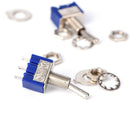 5Pcs Metal AC ON/OFF SPDT 2 Position Latching Toggle Durable Switch JR