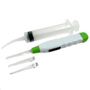 Tonsil & Ear Stone Remover Tool w/ LED Light & 3 Adapters + Irrigation Syringe