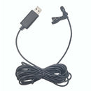 2.5mm USB Microphone for Computer, Lavalier Lapel Clip-on Mic fit for Laptop,
