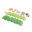 Animal Cartoon Animal Jungle Leaf Theme Bunting Birthday Banner Party Decor FT