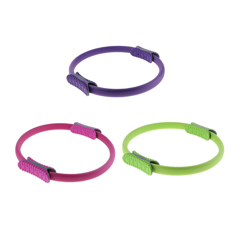 Dual Grip Pilates Ring Full Body Toning Fitness Magic Circle Exercise Purple