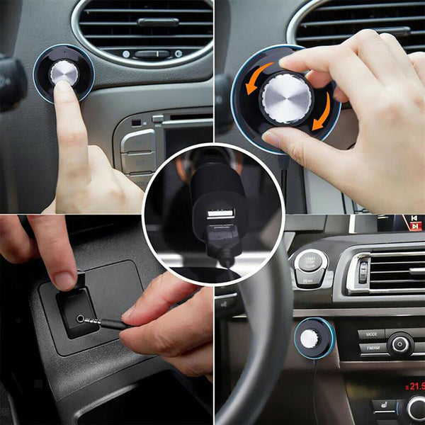 Wireless  4.0 Car Kit 3.5mm AUX Music Audio Receiver Car Charger