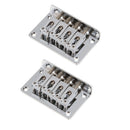 2xStainless Steel Electric Guitar Saddle Bridge Musical Instrument Accessory
