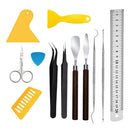 14Pieces Craft Vinyl Weeding Tools Craft Set Basic Vinyl Tool for Cricut Cameos