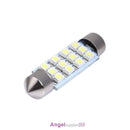 10 x 41MM 3528 12SMD Festoon Dome Map Car Interior LED Light Bulb Lamp 12V White