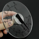 Circular Transparent Outdoor Window Thermometer Temperature Weather Station