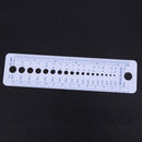 1pc Profession Knitting Needle Gauge Plastic inch cm Ruler Home Sewing Tool