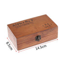 70pcs Alphabet Letter Number Wood Rubber Stamps Set Wooden Box Multi-purpo QOS