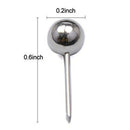 Map Tacks Push Pins, with 1/ 5 Inch Round Plastic Head and Steel Point, 400 H2H9