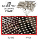 Portable BBQ Grill Brush Charcoal Gas Grilling Cleaning Brushes Scraper