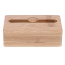 Sound Amplifier Speaker Stand Desk Sound Wooden Holder Beige