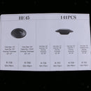 1 Set Of 141x Buttons, Nylon Buttons With 1x Storage Box For Cars