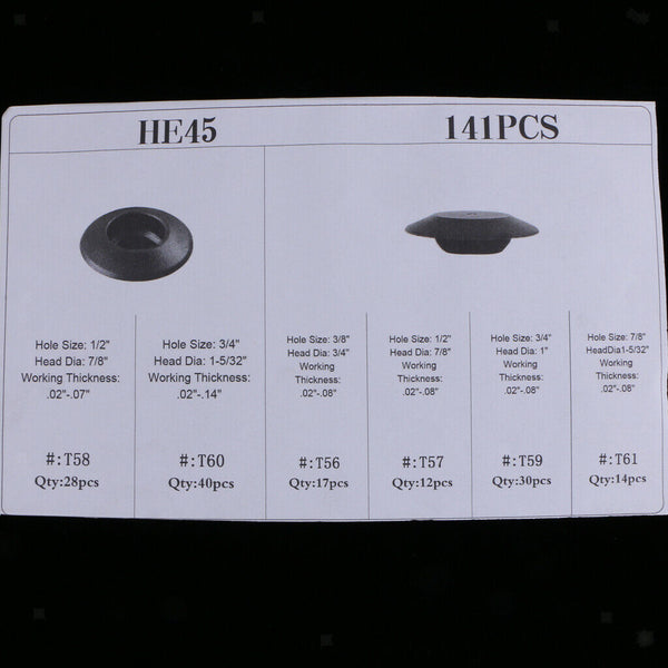 1 Set Of 141x Buttons, Nylon Buttons With 1x Storage Box For Cars