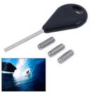Surfboard Fin Key + 3x Grub Screws Surfing Surf Board Accessory for F %o