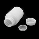 Plastic Cylindrical Lid Cap Leakproof Liquid Laboratory Bottle (White) E6J5