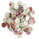 100PCs Flower Shape Wooden Sewing Button 2 Holes for DIY Craft Supplies 20mm