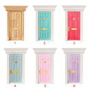 Opening External 4 Panel Wooden Door W. Hardwares  - Hardwares Are Need To Be