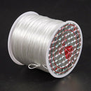 White Elastic Stretchy Crystal Line Jewelry Beading Thread Spool 100 Meters D5M8