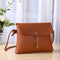 Pure Color Deer Pendant Shoulder Handbags Women Crossbody Bag (Light Brown)