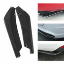 2PC Universal Carbon Fiber Rear Bumper Lip Diffuser Splitter Canard Protector CY