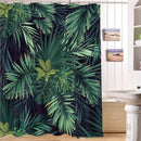 Green Shower Curtain Leaves Printing Pattern Modern Natural Plant Pattern P T6J3